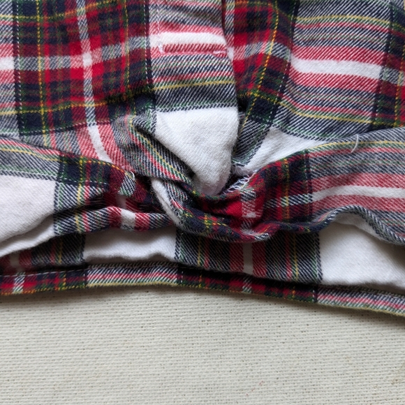 Dip Kids Flannel Cropped Plaid Top Long Sleeve Sz Med Button Front N-2 - Picture 4 of 6